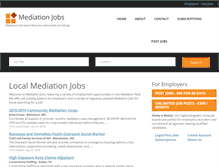 Tablet Screenshot of mediationjobs.net